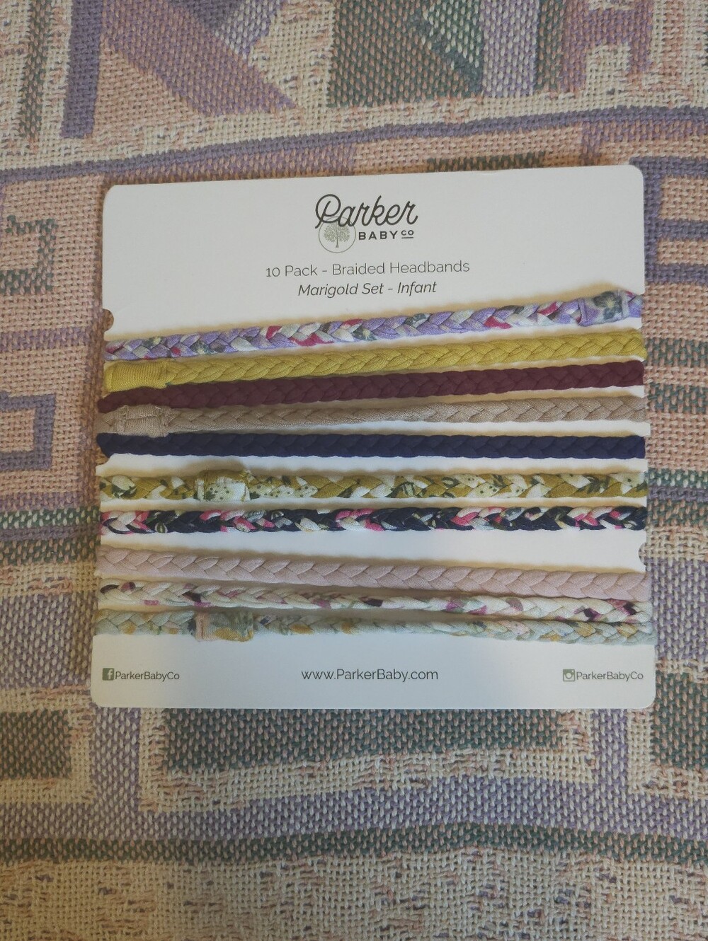 Braided baby headbands